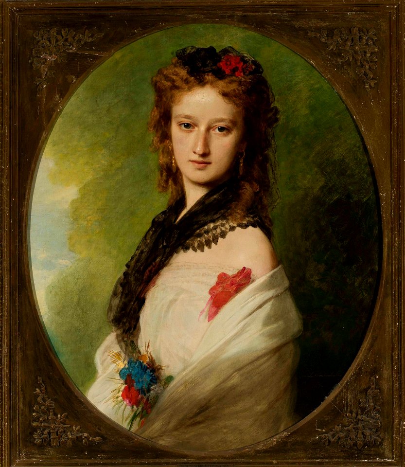 Franz Xaver Winterhalter - Portret Zofii z Potockich Zamoyskiej