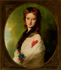 Franz Xaver Winterhalter - Portret Zofii z Potockich Zamoyskiej