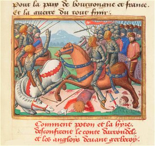 Français 5054, fol. 83, Bataille de Gerberoy
