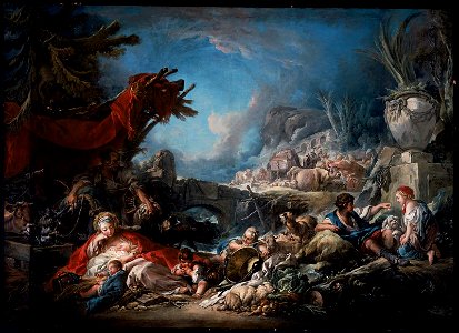 François Boucher - Halt at the Spring - 71.2 - Museum of Fine Arts