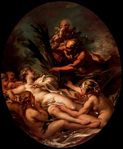 François Boucher - Pan and Syrinx - WGA2918. Free illustration for personal and commercial use.