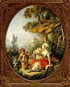 François Boucher - L'Heureuse Mère - PDUT869 - Musée des Beaux-Arts de la ville de Paris