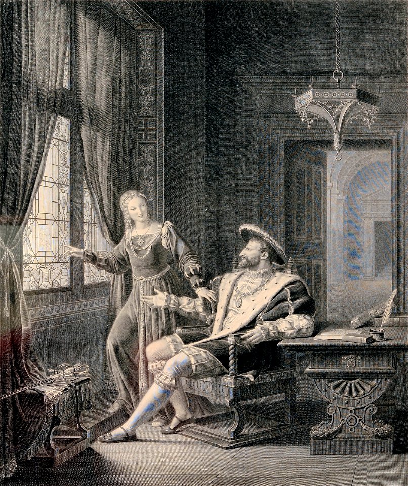 François 1er et Marguerite de Navarre-Auguste Boucher-Desnoyers-MBA Lyon 2014