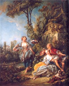 François Boucher - Lovers in a Park