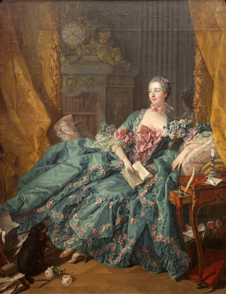 François Boucher - Portrait of Madame de Pompadour