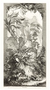 François Boucher - Rocaille (Rococo Design) in Nouveaux Morceaux pour des paravents (New Concepts for Screens) - Google Art Project