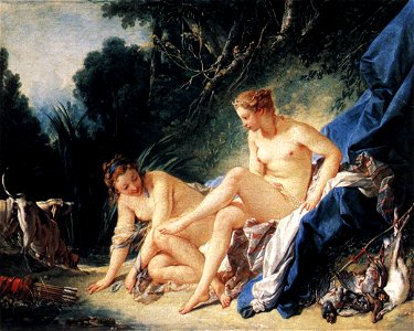 François Boucher - Diana Resting after her Bath - WGA2885