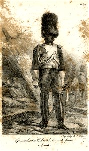 Grenadier a cheval, tenue de guerre, ex-Garde (BM 1855,0414.102)