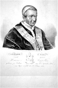 Gregor XVI. 1833 Litho