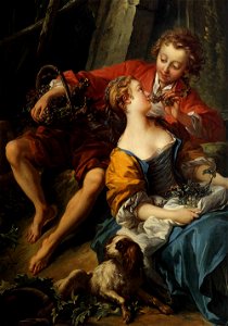 François Boucher - An Autumn Pastoral (detail) - WGA02895