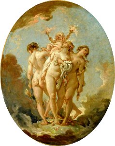 François Boucher - The Three Graces, 1765-1770