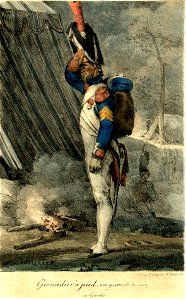 Grenadier à pied, en grande tenue (ex-Garde). (BM 1886,1012.49)