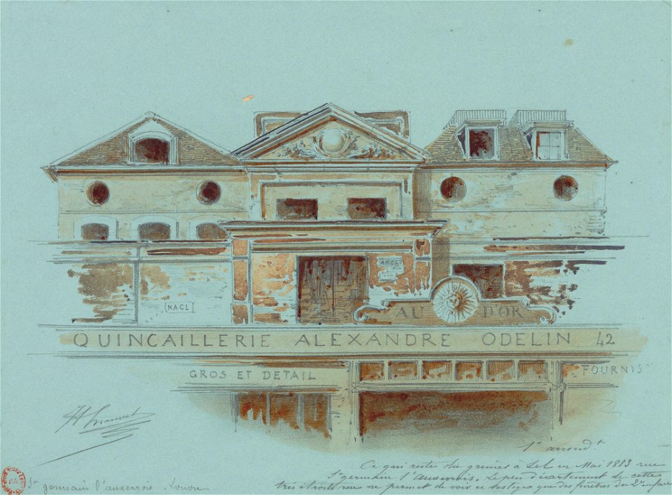 Grenier à sel, rue St-Germain-l'Auxerrois (1883)