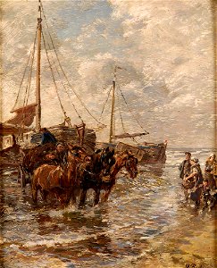 Gregor von Bochmann Anlandung der Fischerboote