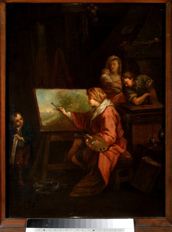 François Boucher - In the painter's studio (“Le peintre de paysage” or “Le peintre a son chevalet”) - M.Ob.264 MNW - National Museum in Warsaw