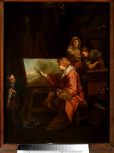 François Boucher - In the painter's studio (“Le peintre de paysage” or “Le peintre a son chevalet”) - M.Ob.264 MNW - National Museum in Warsaw