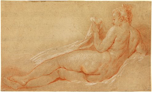 François Boucher - Study for Reclining Nude - Google Art Project