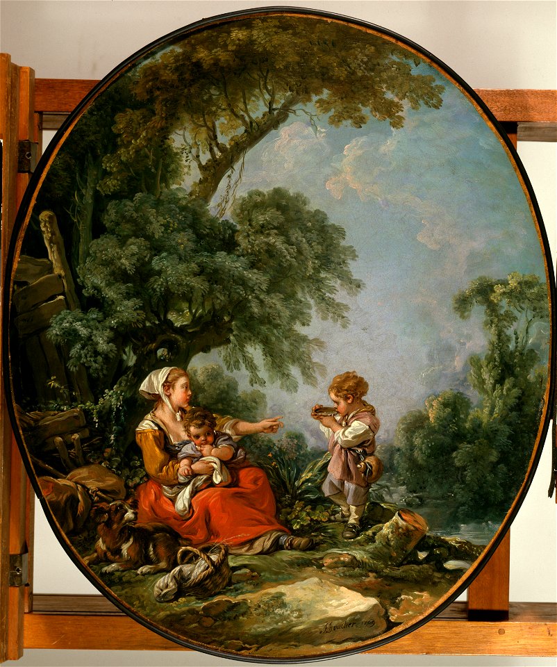 François Boucher - Pastoral Repast - Walters 37838