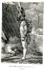 Grenadier à pied, en grande tenue (ex-Garde). (BM 1855,0414.92)