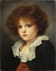 Greuze, Jean-Baptiste - Petit Garçon au gilet rouge - J 43 - Musée Cognacq-Jay