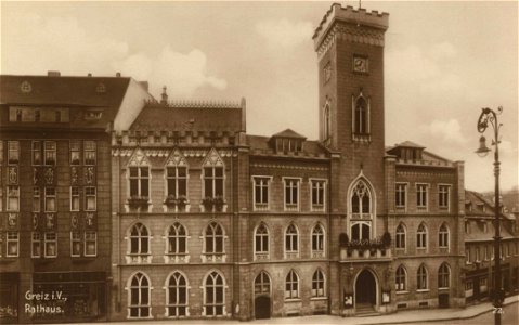 Greiz, Thüringen - Rathaus (Zeno Ansichtskarten)