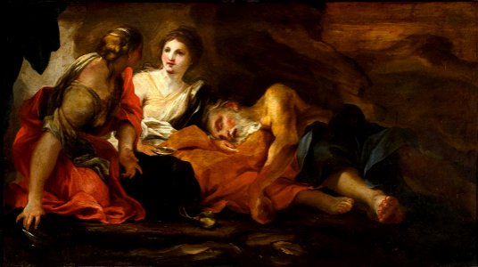 Gregorio de Ferrari - Ló e as filhas