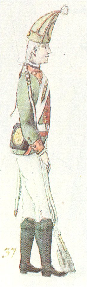 Grenadier of Nassamburg regiment by Brotze