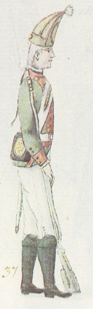 Grenadier of Nassamburg regiment by Brotze
