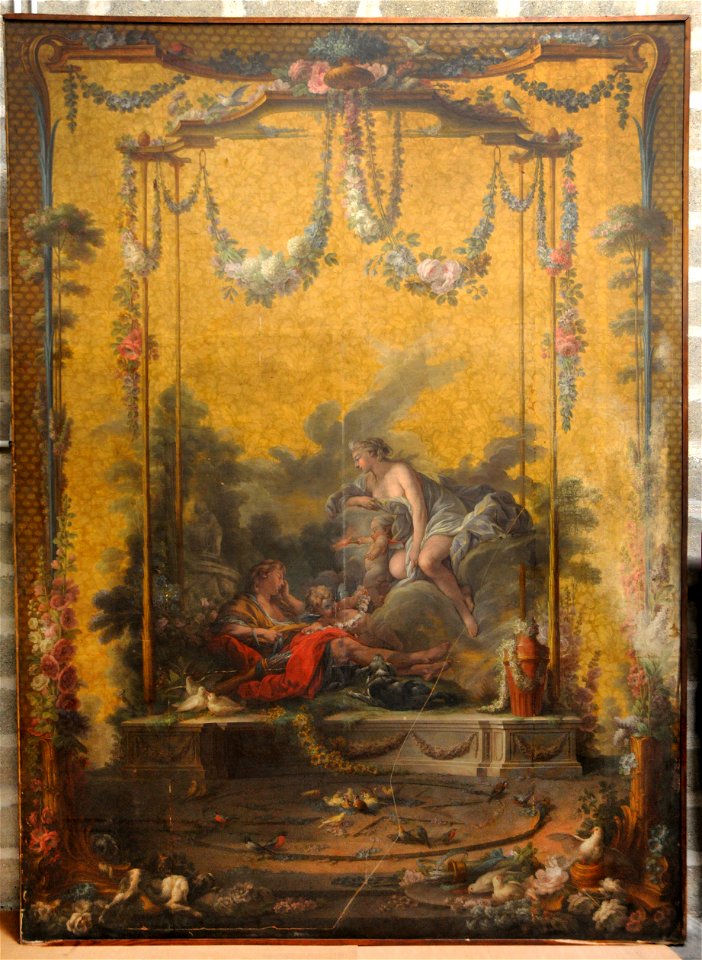 François BOUCHER, Maurice JACQUES - CARTON DE TAPISSERIE. AURORE ET CEPHALE, GOB-21-001