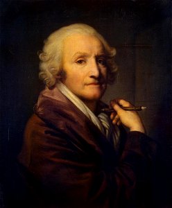 Jean-Baptiste Greuze - Self-Portrait - WGA10671. Free illustration for personal and commercial use.