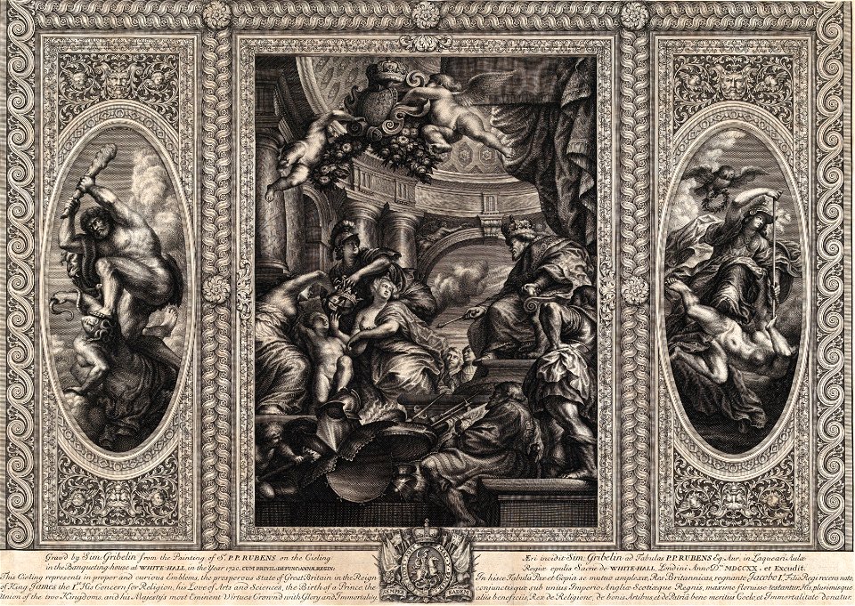 Gribelin Simon - Rubens - Roi d'Angleterre James I