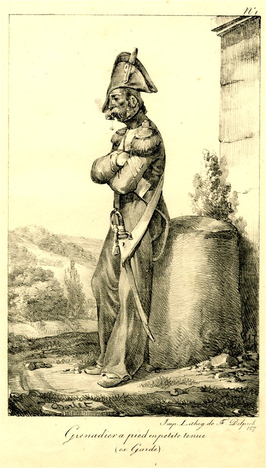 Grenadier a pied en petite tenue (ex-Garde) (BM 1855,0414.75)