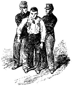 Grierson 113d Soldados ayudando a caminar a hombre herido