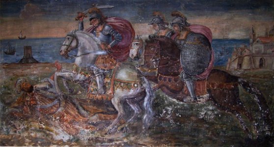 GRIFEO castello Partanna affresco