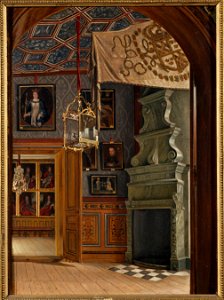 Gripsholms slott, drabantsalen (Johan Robert Nilsson) - Nationalmuseum - 39253