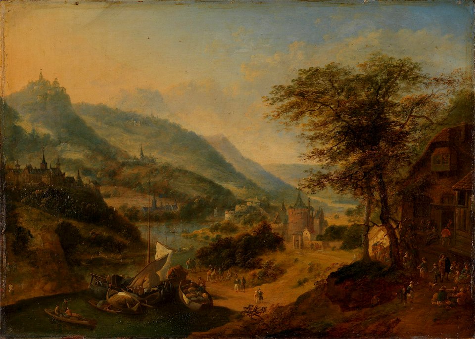 Jan Griffier (I) - Landscape from the Rhine - NG.M.00168 - National Museum of Art, Architecture and Design
