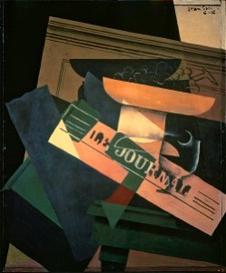 'Nature Mort avec Compotier et Journal' by Juan Gris, 1916