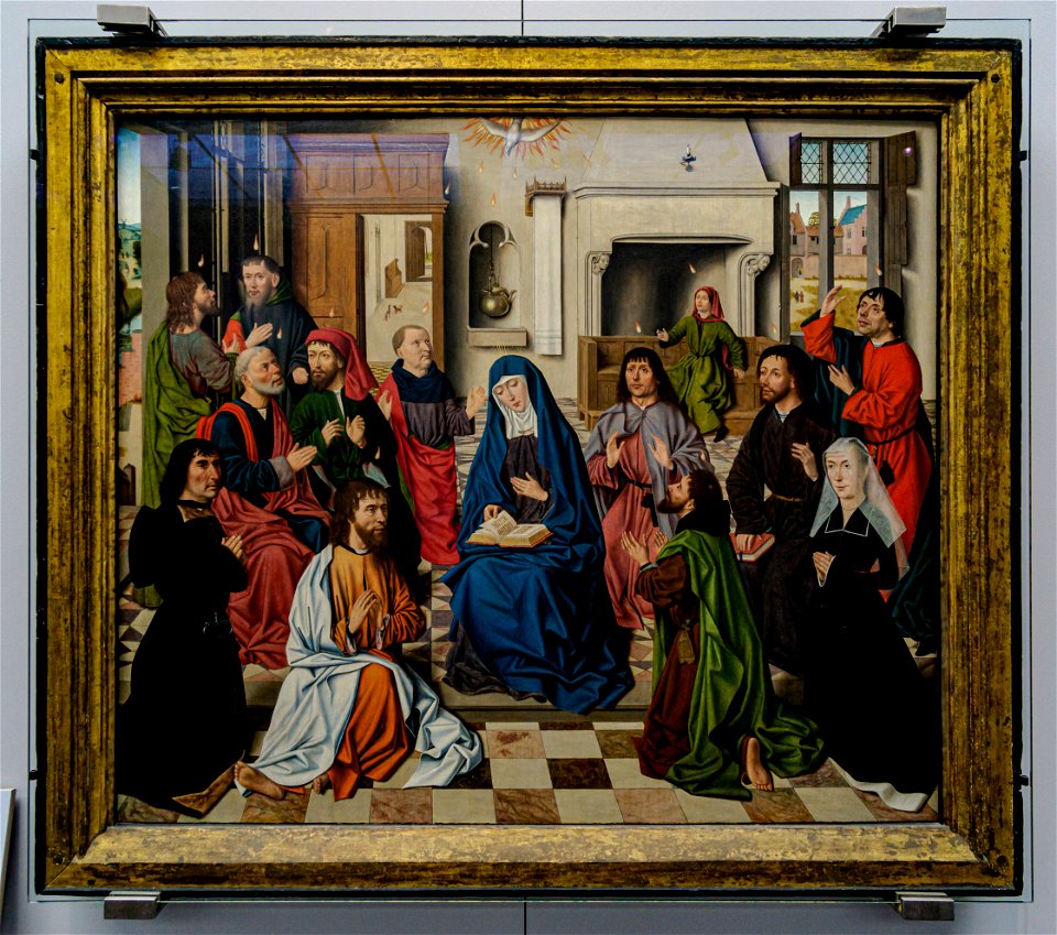 Groeningemuseum-Meister der Baroncelli Porträts-Pfingsten DSC9401