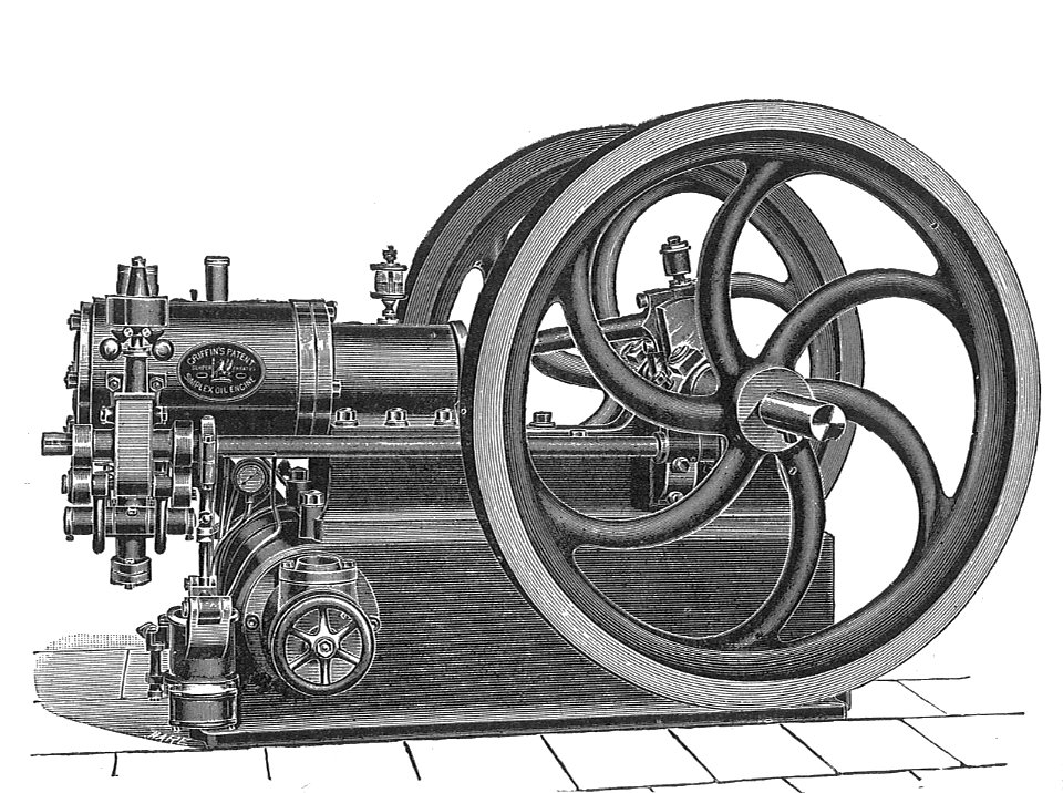 Griffin Simplex oil engine (Rankin Kennedy, Modern Engines, Vol II)