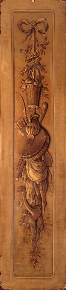 Grisaille met jachttrofee Vereniging Hendrick de Keyser