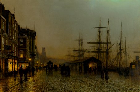 John Atkinson Grimshaw - Glasgow, Saturday Night