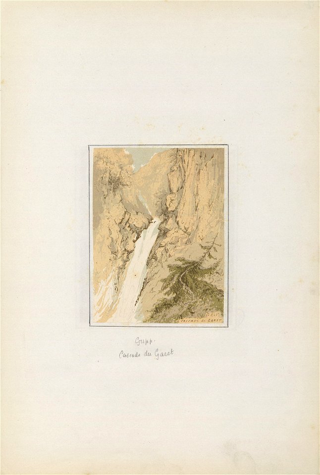 Gripp - Cascade du Garet - Fonds Ancely - B315556101 A FROSSARD 2 008