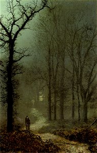John Atkinson Grimshaw - Lovers in a Wood