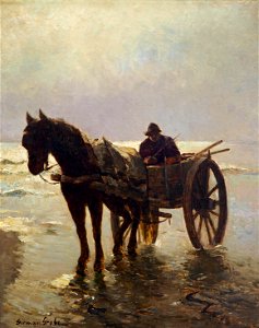 Grobe Fischerkarren am Strand@Albert König Museum20160904