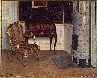 Gripsholms slott, prinsessans kabinett (Nils Kreuger) - Nationalmuseum - 40036