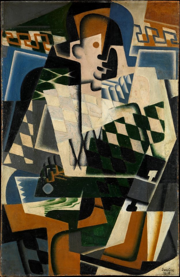 Juan Gris - Harlequin with a Guitar