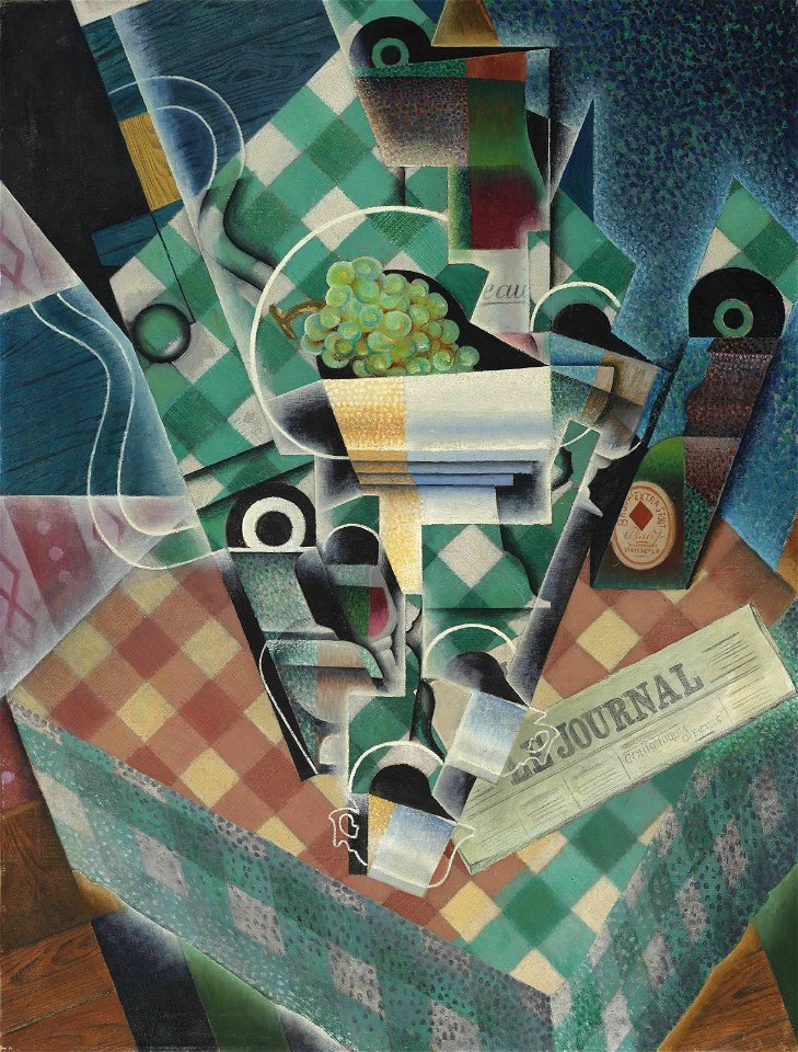 Juan Gris - Nature morte à la nappe à carreaux