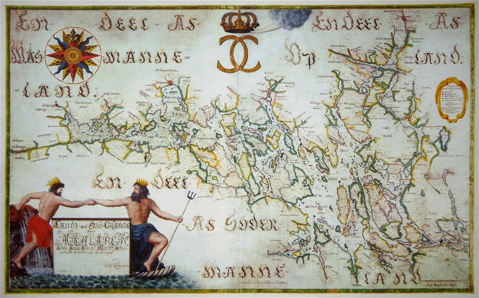 Gripenhielms Mälarkarta kopia 1690