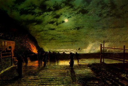 Grimshaw, John Atkinson - In Peril - 1879