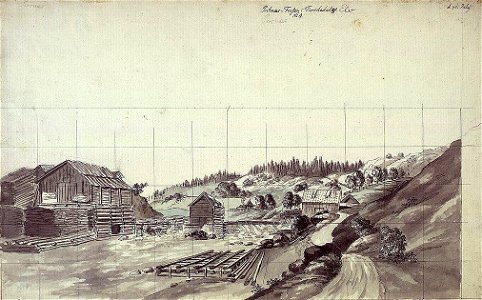 Heinrich August Grosch - Porsnesfossen i Tistedalen - NG.K&H.B.06466 - National Museum of Art, Architecture and Design